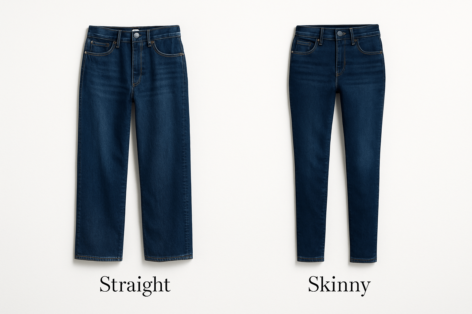 How to Choose Between Straight and Skinny Jeans for Your Body Type - THE AMERICAN BLUE
