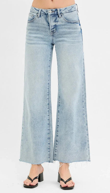 Wide Leg Jeans - The American Blue