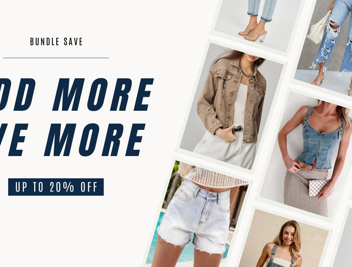 Women’s denim collection: tops, dresses, jeans, skirts. Get discounts when buying multiple items together.