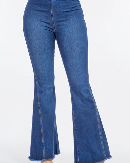 American Bazi High Waist Curvy Flare Jeans - THE AMERICAN BLUE