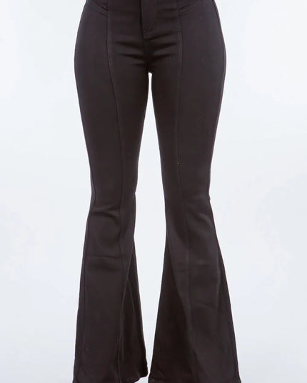 American Bazi High Waist Pull On Flare Jeans - THE AMERICAN BLUE