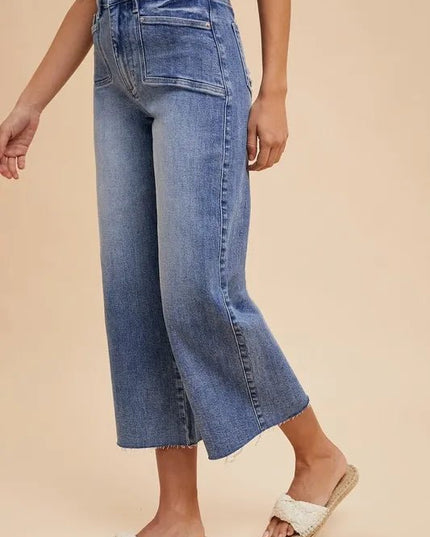 Annie Wear High Rise Wide Leg Jeans - THE AMERICAN BLUE