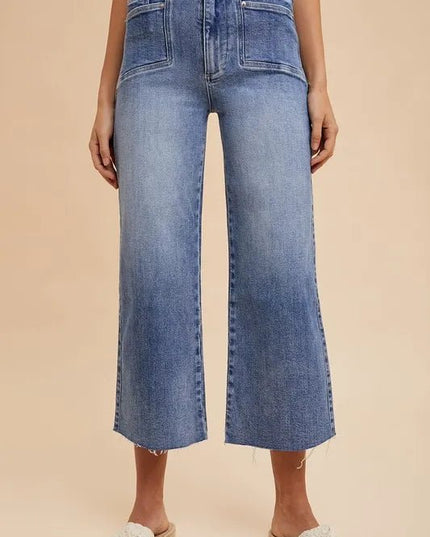 Annie Wear High Rise Wide Leg Jeans - THE AMERICAN BLUE
