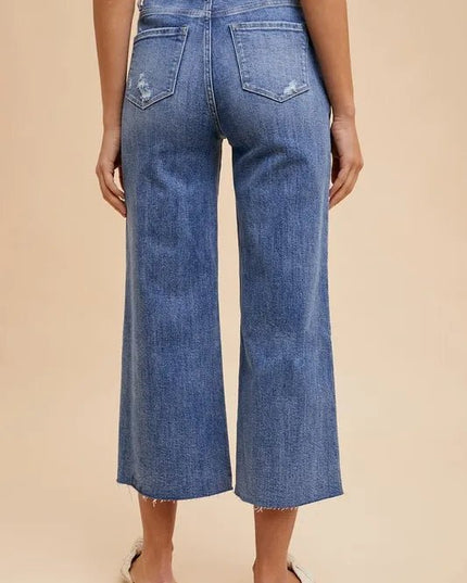 Annie Wear High Rise Wide Leg Jeans - THE AMERICAN BLUE