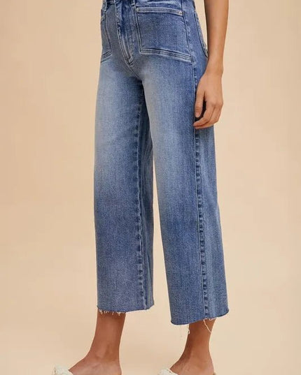 Annie Wear High Rise Wide Leg Jeans - THE AMERICAN BLUE