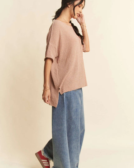 Davi & Dani Patch Pocket Wide Leg Culotte Jeans - THE AMERICAN BLUE