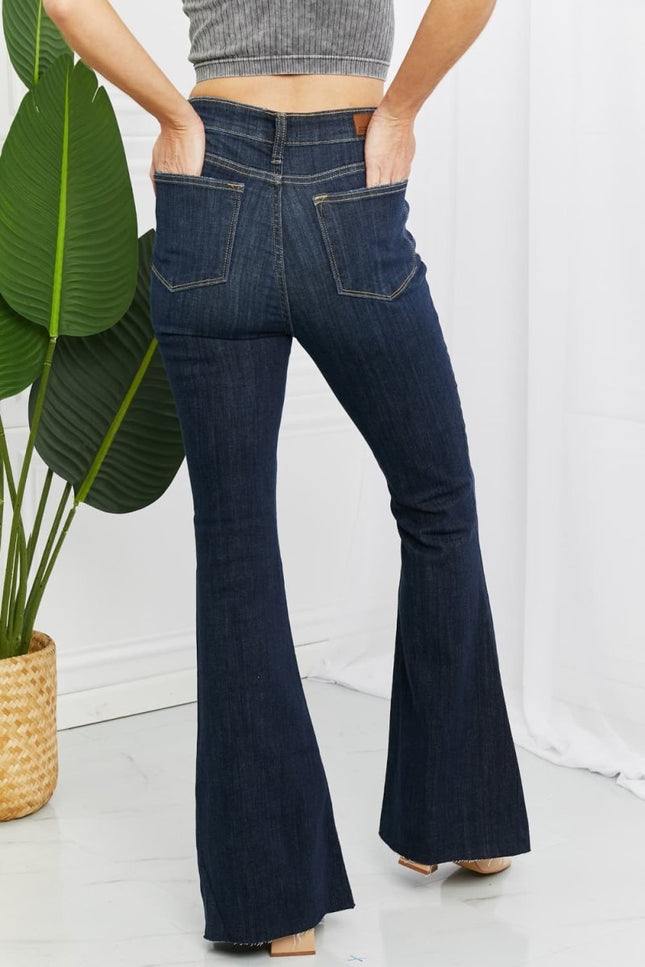 Judy Blue Full Size High Rise Flare Jeans - THE AMERICAN BLUE