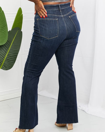 Judy Blue Full Size High Rise Flare Jeans - THE AMERICAN BLUE