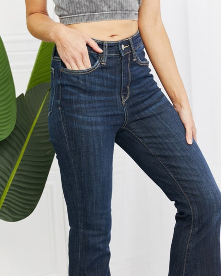 Judy Blue Full Size High Rise Flare Jeans - THE AMERICAN BLUE