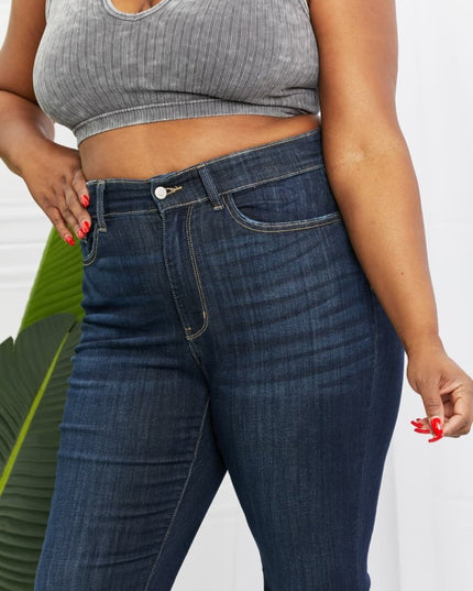 Judy Blue Full Size High Rise Flare Jeans - THE AMERICAN BLUE
