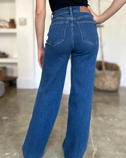 Judy Blue Full Size High Rise Straight Jeans - THE AMERICAN BLUE