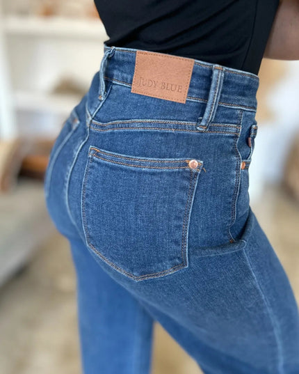 Judy Blue Full Size High Rise Straight Jeans - THE AMERICAN BLUE
