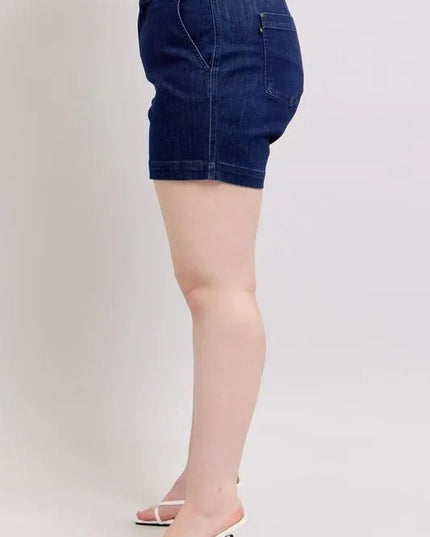 Judy Blue Full Size High Waist Denim Shorts Plus Size - THE AMERICAN BLUE