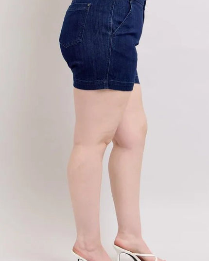 Judy Blue Full Size High Waist Denim Shorts Plus Size - THE AMERICAN BLUE