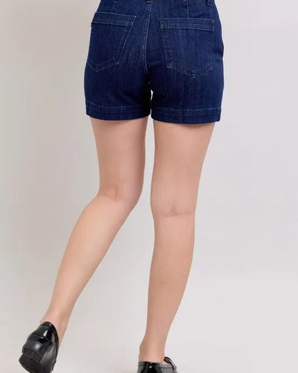 Judy Blue Full Size High Waist Denim Shorts Plus Size - THE AMERICAN BLUE