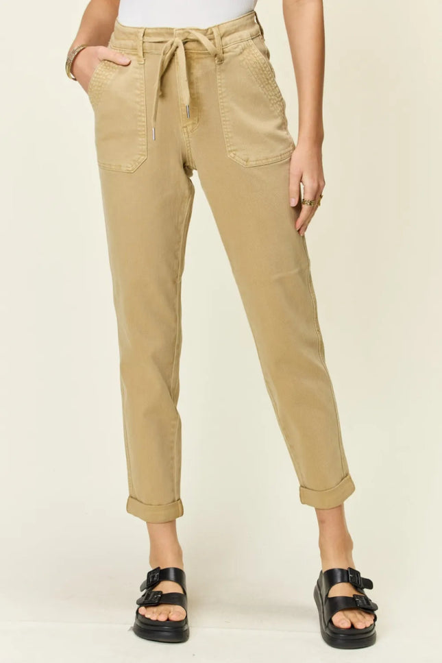 Judy Blue Full Size High Waist Jogger Jeans - THE AMERICAN BLUE