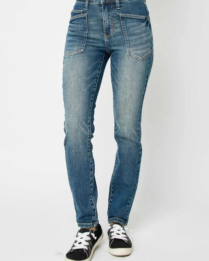 Judy Blue Full Size High Waist Skinny Jeans - THE AMERICAN BLUE