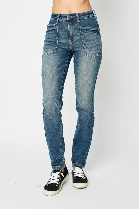 Judy Blue Full Size High Waist Skinny Jeans - THE AMERICAN BLUE