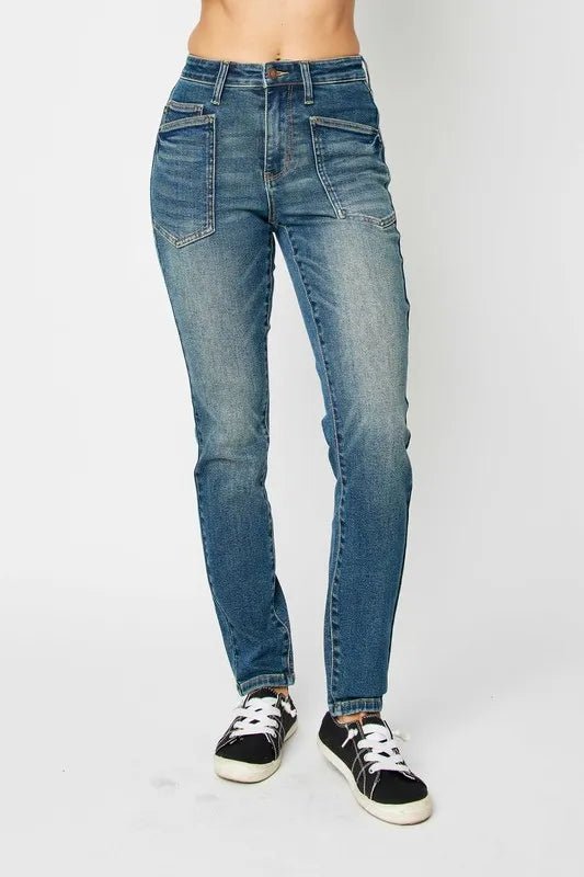 Judy Blue Full Size High Waist Skinny Jeans - THE AMERICAN BLUE