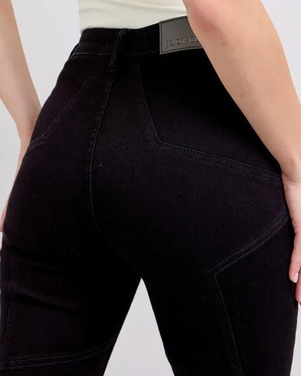 Judy Blue Full Size High Waist Star Seam Detail Flare Plus Size - THE AMERICAN BLUE