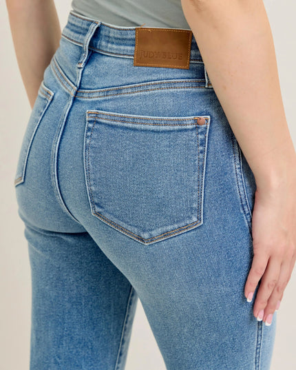 Judy Blue Full Size Hw Vintage Straight Jeans Plus Size - THE AMERICAN BLUE