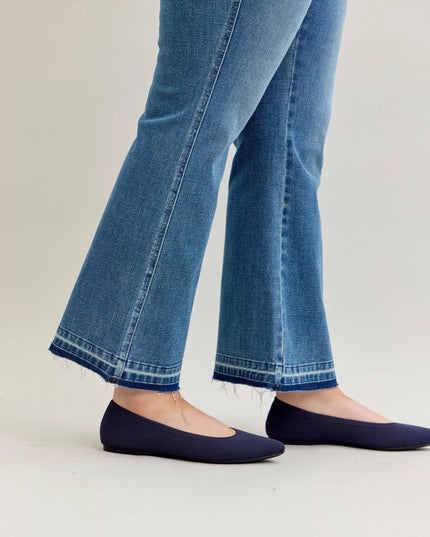 Judy Blue Mid Rise Bootcut Tummy Control Jeans Plus Size - THE AMERICAN BLUE