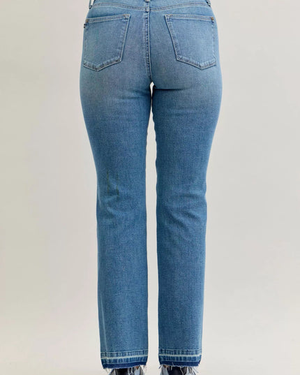 Judy Blue Mid Rise Bootcut Tummy Control Jeans Plus Size - THE AMERICAN BLUE