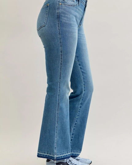 Judy Blue Mid Rise Bootcut Tummy Control Jeans Plus Size - THE AMERICAN BLUE