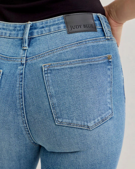 Judy Blue Mid Rise Bootcut Tummy Control Jeans Plus Size - THE AMERICAN BLUE
