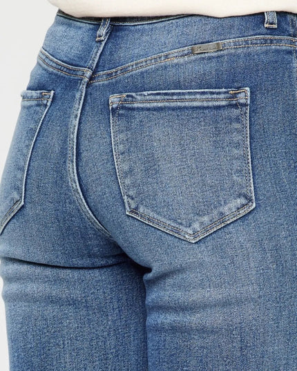 Kancan Cat's Whiskers High Waist Flare Jeans - THE AMERICAN BLUE