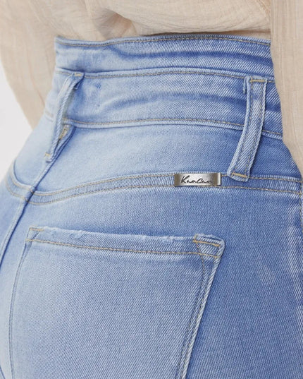 Kancan Curvy High Rise Flare Jeans - THE AMERICAN BLUE
