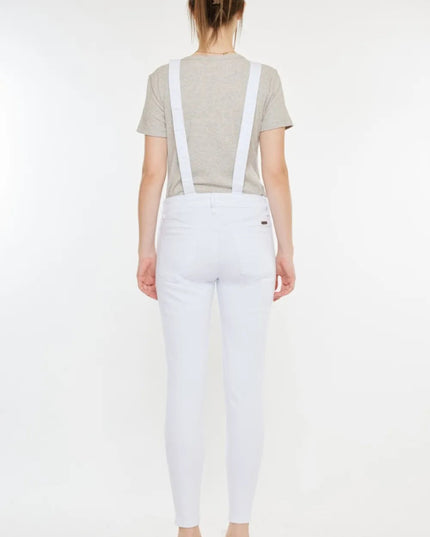 Kancan Distressed Skinny Denim Overalls - THE AMERICAN BLUE