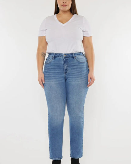 Kancan Full Size Cat's Whiskers High Waist Jeans - THE AMERICAN BLUE