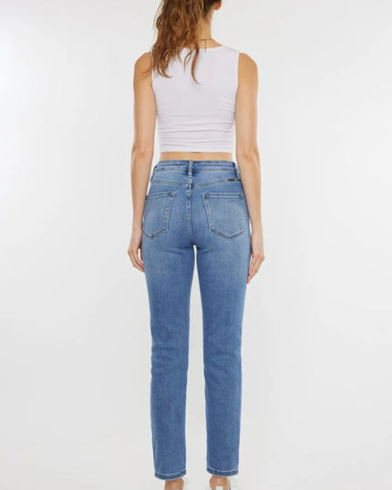 Kancan Full Size Cat's Whiskers High Waist Jeans - THE AMERICAN BLUE