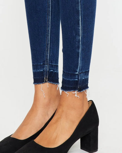 Kancan Full Size High Rise Ankle Skinny Jeans - THE AMERICAN BLUE