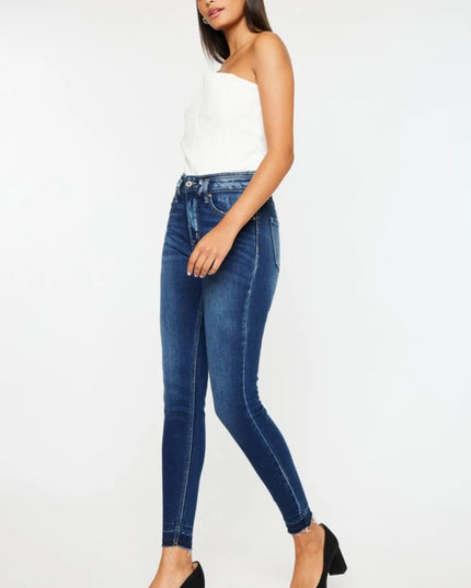 Kancan Full Size High Rise Ankle Skinny Jeans - THE AMERICAN BLUE