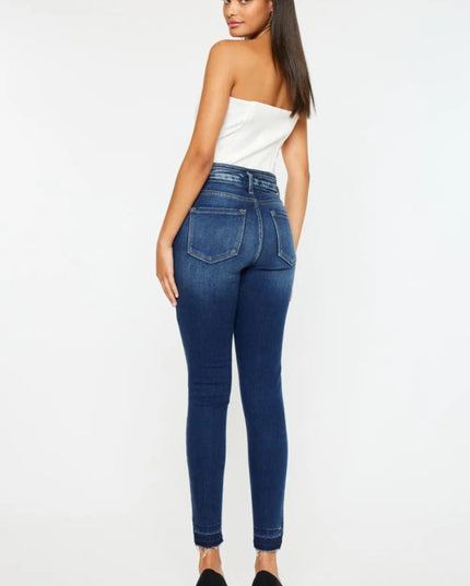 Kancan Full Size High Rise Ankle Skinny Jeans - THE AMERICAN BLUE
