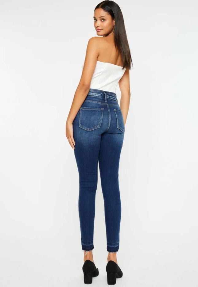 Kancan Full Size High Rise Ankle Skinny Jeans - THE AMERICAN BLUE