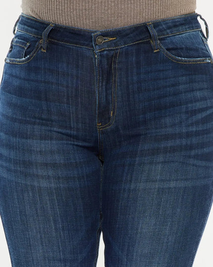 Kancan Full Size Mid Rise Flare Jeans - THE AMERICAN BLUE