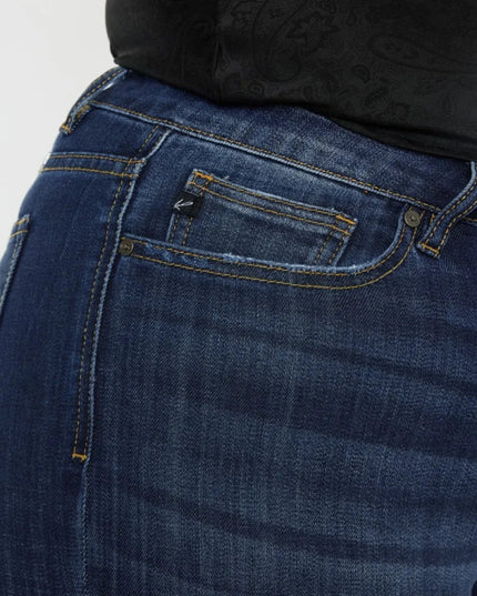 Kancan Full Size Mid Rise Slim Flare Jeans - THE AMERICAN BLUE