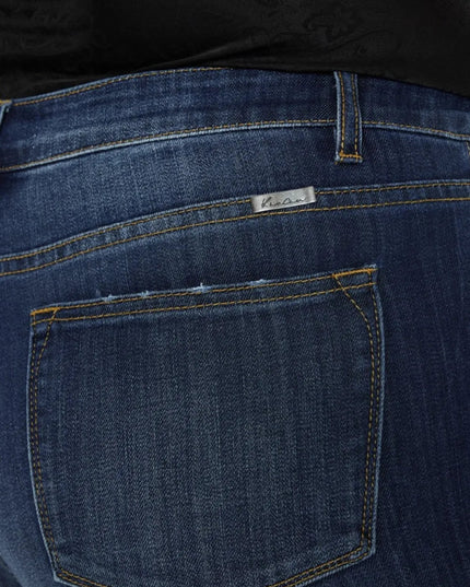 Kancan Full Size Mid Rise Slim Flare Jeans - THE AMERICAN BLUE