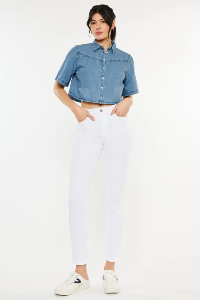 Kancan High Rise Ankle Skinny Jeans - THE AMERICAN BLUE