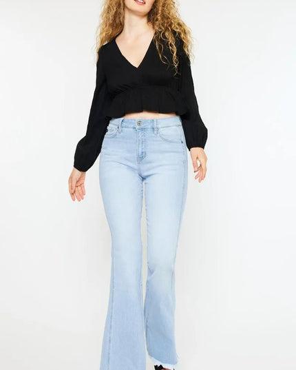 Kancan High Rise Curvy Flare Jeans - THE AMERICAN BLUE