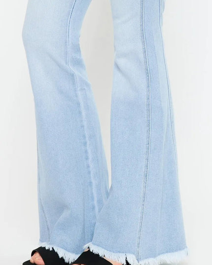 Kancan High Rise Curvy Flare Jeans - THE AMERICAN BLUE