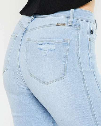 Kancan High Rise Curvy Flare Jeans - THE AMERICAN BLUE