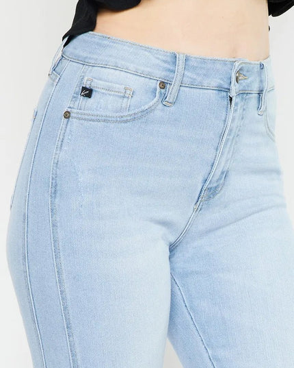Kancan High Rise Curvy Flare Jeans - THE AMERICAN BLUE