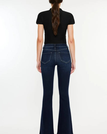 Kancan High Rise Slim Flare Jeans - THE AMERICAN BLUE