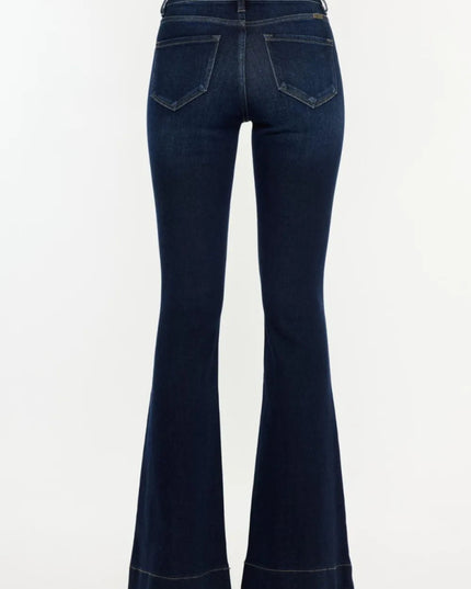 Kancan High Rise Slim Flare Jeans - THE AMERICAN BLUE