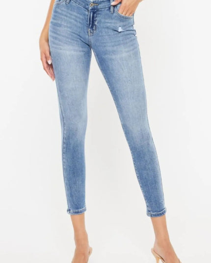 Kancan High Waist Cat's Whiskers Skinny Jeans - THE AMERICAN BLUE