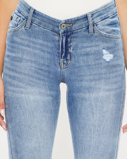Kancan High Waist Cat's Whiskers Skinny Jeans - THE AMERICAN BLUE